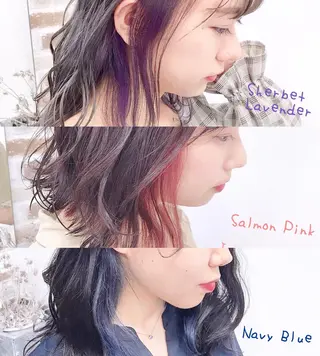 ミディアム カラー 韓国ヘア&透けカラー keita🇰🇷のヘアスタイル