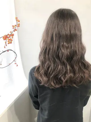 セミロング パーマ 【arc】Ruri コテ巻き風パーマのヘアスタイル