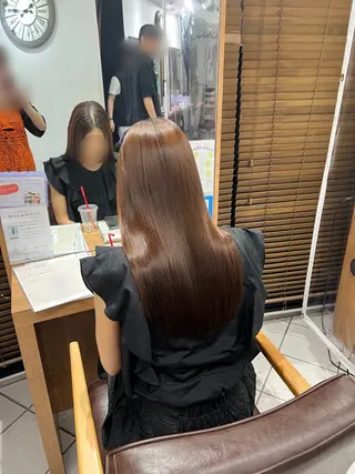 ロング まとまるツヤ髪カット ┆たんげ なるみのヘアスタイル