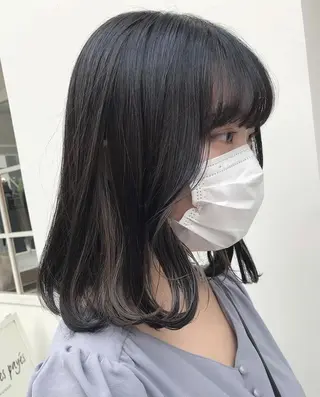 ミディアム カラー 透明感カラー ✨ 韓国艶髪💗菅原のヘアスタイル