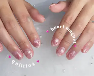 ネイル あゆ🎀/ワンホンネ イル/痛ネイルのネイルデザイン