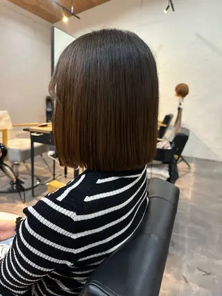 ミディアム 𝑭𝒖𝒌𝒂🩶 モテ髪×透明感カラーのヘアスタイル