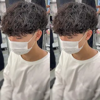 パーマ メンズ Lit.富士 久保田風太のヘアスタイル