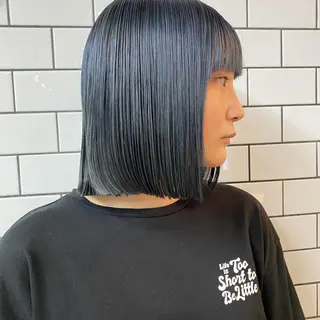 ミディアム カラー 顔周りカット× 髪質改善【リョウ】のヘアスタイル