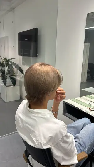ショート カラー メンズ LEF所属・松崎 真衣のヘアスタイル