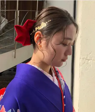 ヘアアレンジ SALON WORK STATION所属・ボブ♡柔らかいカラー 實松栞理のヘアスタイル