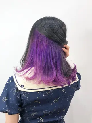 ミディアム カラー  渡部 妃月のヘアスタイル