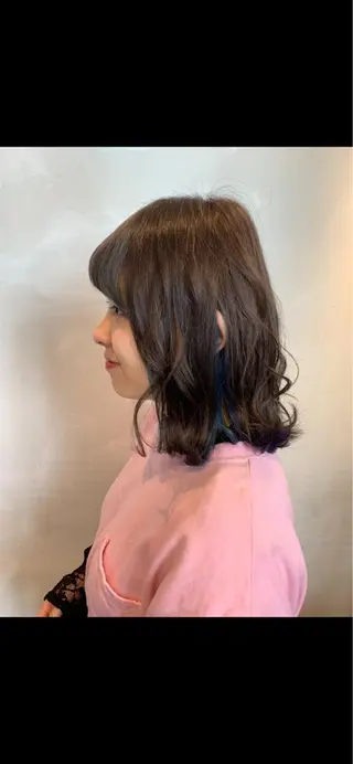 ミディアム カラー 韓国レイヤー/髪質 改善/縮毛🤍吉田のヘアスタイル