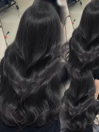 セミロング カラー パーマ ヘアアレンジ メンズ 髪質改善🇰🇷 レイヤーカット/梅田のヘアスタイル