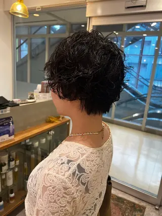 ショート パーマ 副店長 💐MIZUKI💐のヘアスタイル