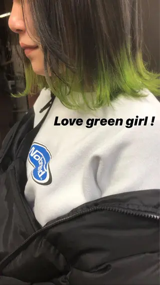 ミディアム カラー せこぐち まいのヘアスタイル