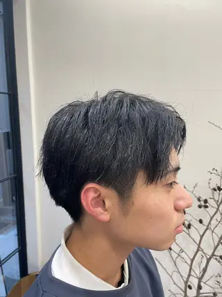 メンズ 慎太朗メンズパーマ/ フェザー/スパイキーのヘアスタイル