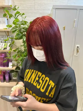 カラー Zina熊本 /花菜のヘアスタイル