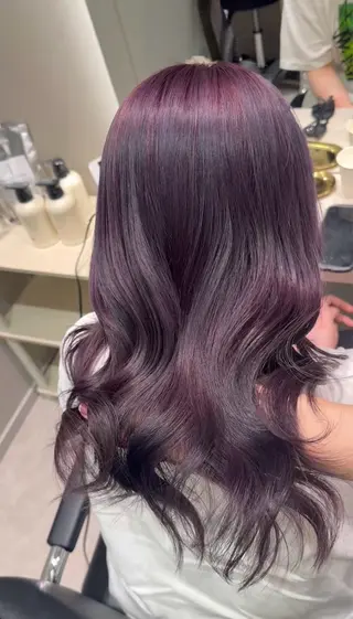 ロング カラー レイヤー/髪質改善カ ラ-🤍津田奈々美‎のヘアスタイル
