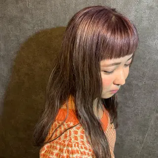 セミロング カラー 🧸 サトウサクネ🧸のヘアスタイル