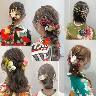 ヘアアレンジ 似合わせ艶髪カラー ❤️ハダユミのヘアスタイル