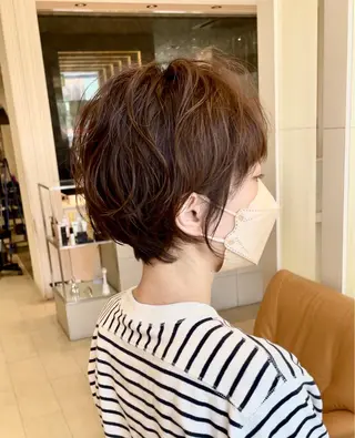 ショート パーマ 韓国レイヤー🇰🇷 ReLien西大寺店のヘアスタイル