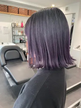 ミディアム カラー JIL BLAN 京都所属・RU RIのヘアスタイル