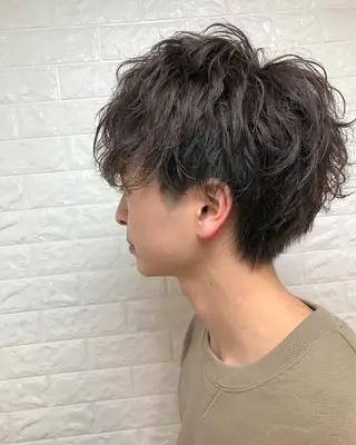 ショート パーマ メンズ メンズパーマ/ スパイキー/神田正紀のヘアスタイル