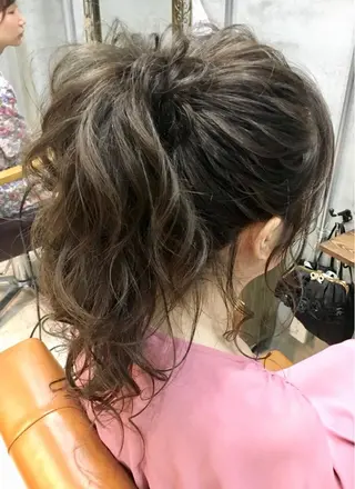 ロング まつパ・ヘアセット ♡Chinami♡のマツエク・マツパデザイン
