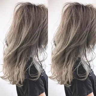 セミロング カラー パーマ ヘアアレンジ tocca所属・毎月通える価格♪ 杉本真基のヘアスタイル