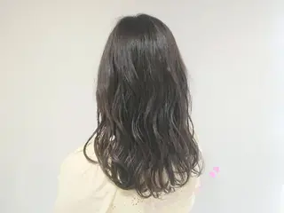 セミロング カラー ✨ブリーチなし透明感 カラー✨ゆりかのヘアスタイル