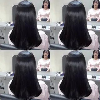 セミロング カラー パーマ GO TODAY SHAiRE SALON 新宿店所属・Minami. 🩵 再現性特化ヘアのヘアスタイル