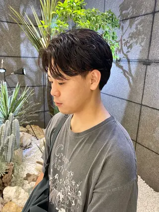 パーマ メンズ 酸スト/フェザー パーマ/三谷海斗のヘアスタイル