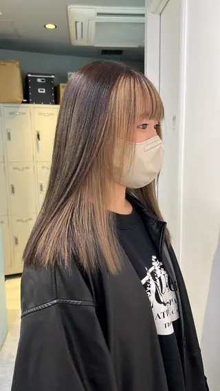 ロング カラー 🥞ベージュ系カラー 【すずきりほ】🥞のヘアスタイル
