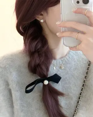 ロング カラー *モテガーリー🎀 🤍暖色ヘア🍒のヘアスタイル
