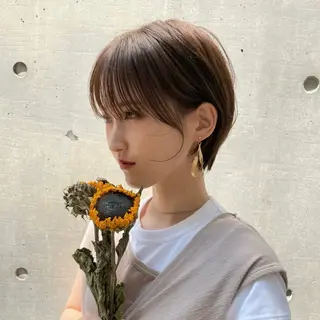 ショート 暖色/ボブ/吉岡美音 GIEN NU茶屋町のヘアスタイル