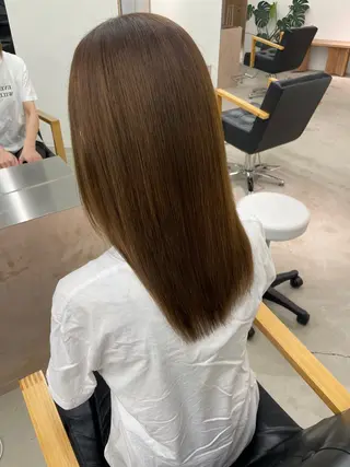 ロング カラー vince hinataのヘアスタイル