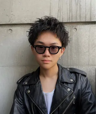 ショート パーマ メンズ 【圧倒的センス】 まる/メンズカラーのヘアスタイル