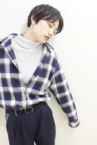 ショート 🎈馬場佑馬/ スパイラルパーマ🎈のヘアスタイル