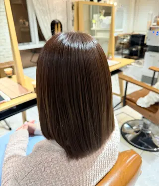 ミディアム 山口 菜々実のヘアスタイル
