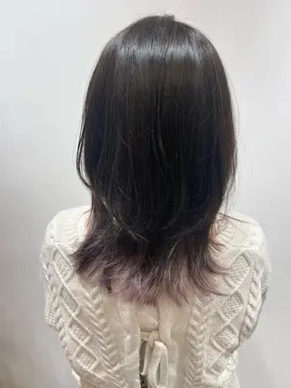 ミディアム カラー 🐺ウルフ/レイヤー 似合わせ‎🤍沙羅のヘアスタイル