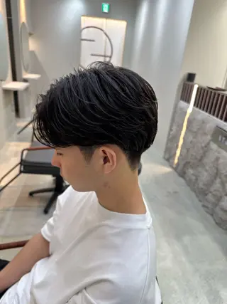 ショート パーマ メンズ 木下 健心のヘアスタイル