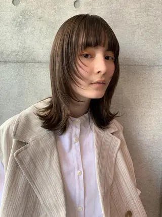 ミディアム オシャレ髪✔️ 店長オオキアキヒロのヘアスタイル