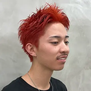 ショート カラー メンズ 渋谷 メンズショート 佐伯 将のヘアスタイル