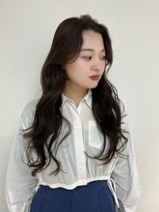 カラー ヘアアレンジ 似合わせ顔まわり カット💛森尾真由美のヘアスタイル