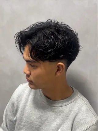 パーマ メンズ 吉田 タカスケのヘアスタイル