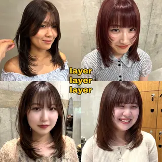 セミロング rukia : カットモデル様大募集のヘアスタイル