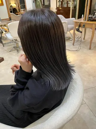 セミロング カラー 💛ハイトーン💛 りむのヘアスタイル