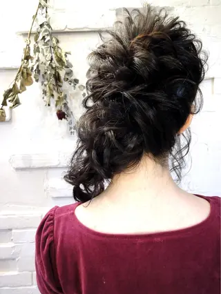 ミディアム まつパ・ヘアセット ♡Chinami♡のマツエク・マツパデザイン