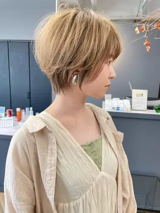 ショート カラー GIEN 末吉 海斗のヘアスタイル