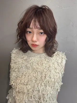 ミディアム blau hair and care《ブラウ》所属・blau hair maruのヘアスタイル