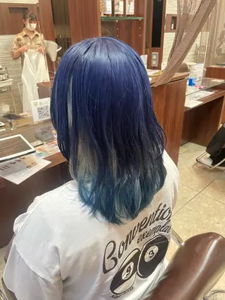 セミロング カラー 佐藤 由依/透明感カラーのヘアスタイル