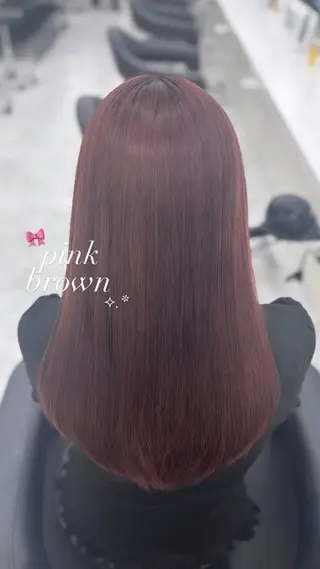 セミロング Hina🎀♡ 暖色/縮毛のヘアスタイル