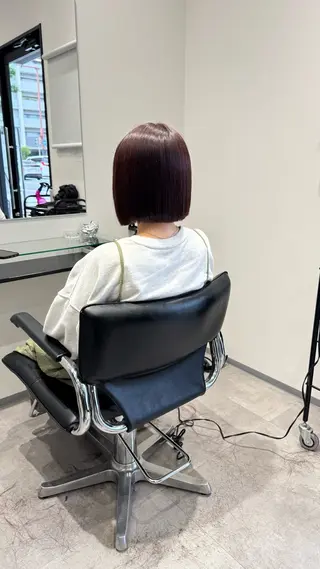 ショート Leyシェアサロン所属・中井亜未/ 姫路ボブのヘアスタイル