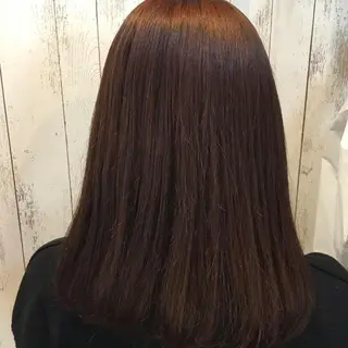 セミロング カラー 金崎 新吾のヘアスタイル